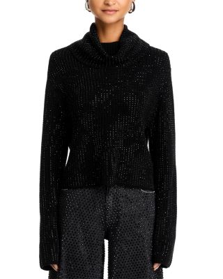 Corin Rhinestone Turtleneck Sweater
