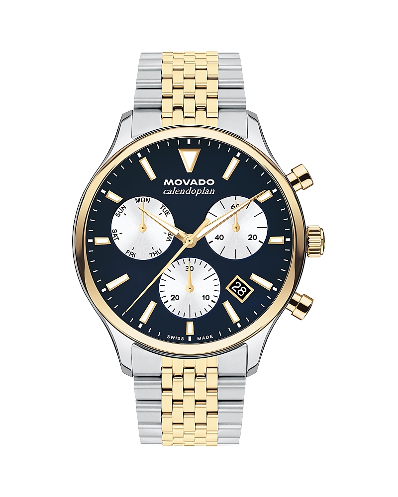 Movado Heritage Series Calendoplan Chronograph, 43mm · OS