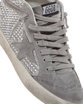 Unisex Mid Star Embellished Mid Top Sneakers