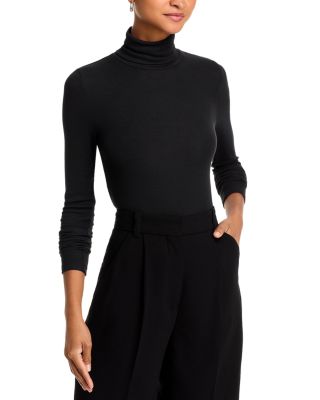 Atm Anthony Thomas Melillo Ribbed Long Sleeve Turtleneck Top