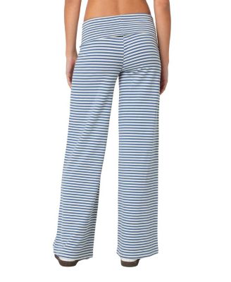 Lilah Striped Fold Over Pants