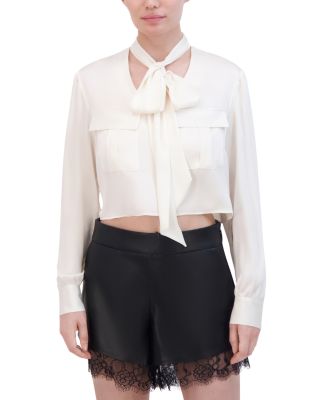 BCBGMAXAZRIA - Cropped Blouse