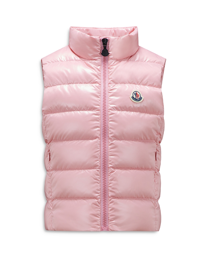 Moncler Girls' Ghany Down Puffer Vest - Big Kid In Medium Pink
