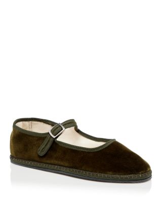 ViBi Venezia - Women's Mary Jane Velvet Ballet Flats