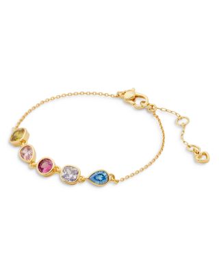 kate spade new york Bubbly Bezel Multicolor Cubic Zirconia Chain Bracelet