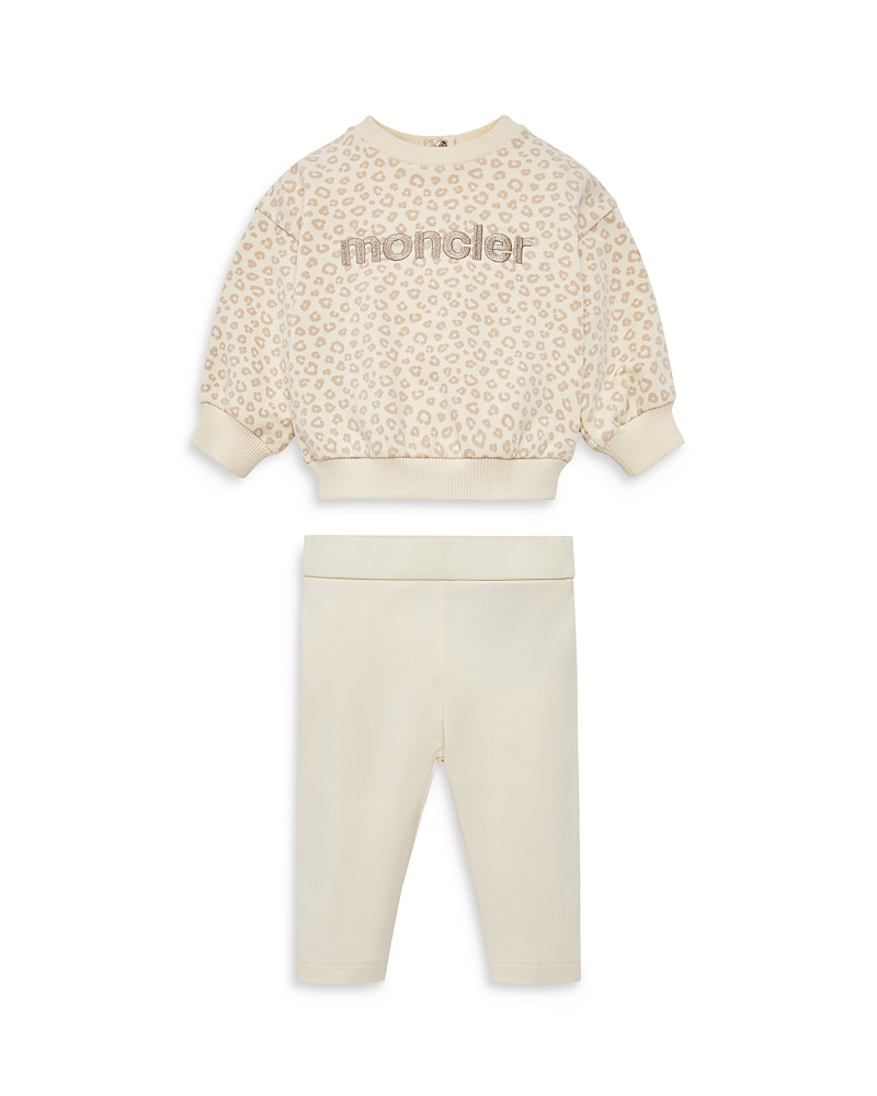 Moncler Girls' Knitwear Sweatshirt & Pants Set - Baby, Little Kid In Open White
