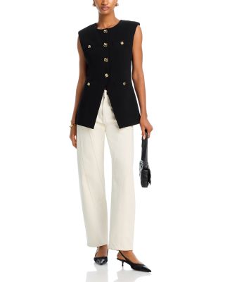 Endless Rose Gold Tone Button Long Vest Bloomingdale's