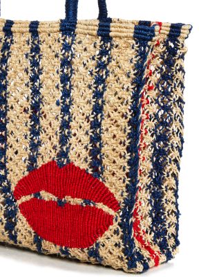 The Jacksons Baci Striped Small Jute Bag | Bloomingdale's