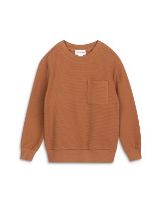 Miles The Label - Boys' Copper Cotton Ottoman Sweatshirt - Little Kid