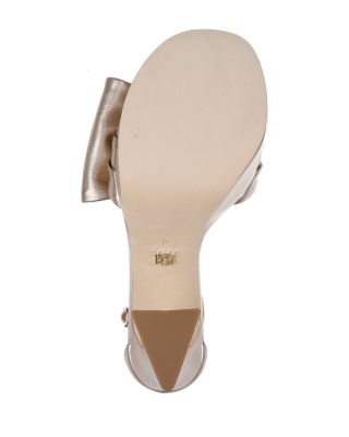 Women&#39;s Alora Square Toe Bow Embellished High Heel Platform Sandals