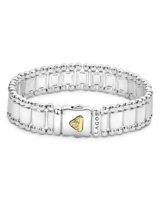Men's 18K Yellow Gold & Sterling Silver Anthem Link Bracelet