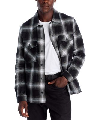 Enalu Cotton Plaid Oversized Fit Shirt Jacket