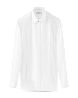 Contemporary Fit Striped Bib Evening Shirt