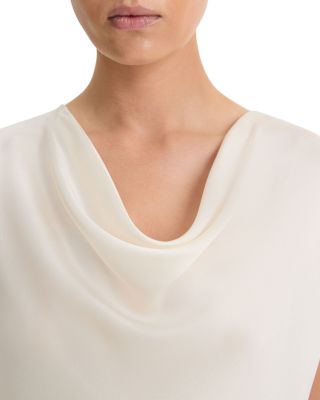 Cowl Neck Silk Blouse