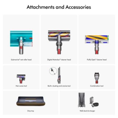 V15s Detect Submarine Absolute Wet &amp; Dry Vacuum Cleaner | Gold