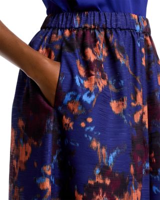 A Line Woven Maxi Skirt