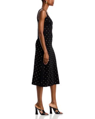 Gold Studded Midi Tank Dress