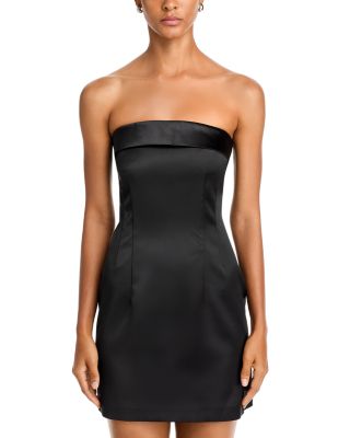 Strapless Satin Dress