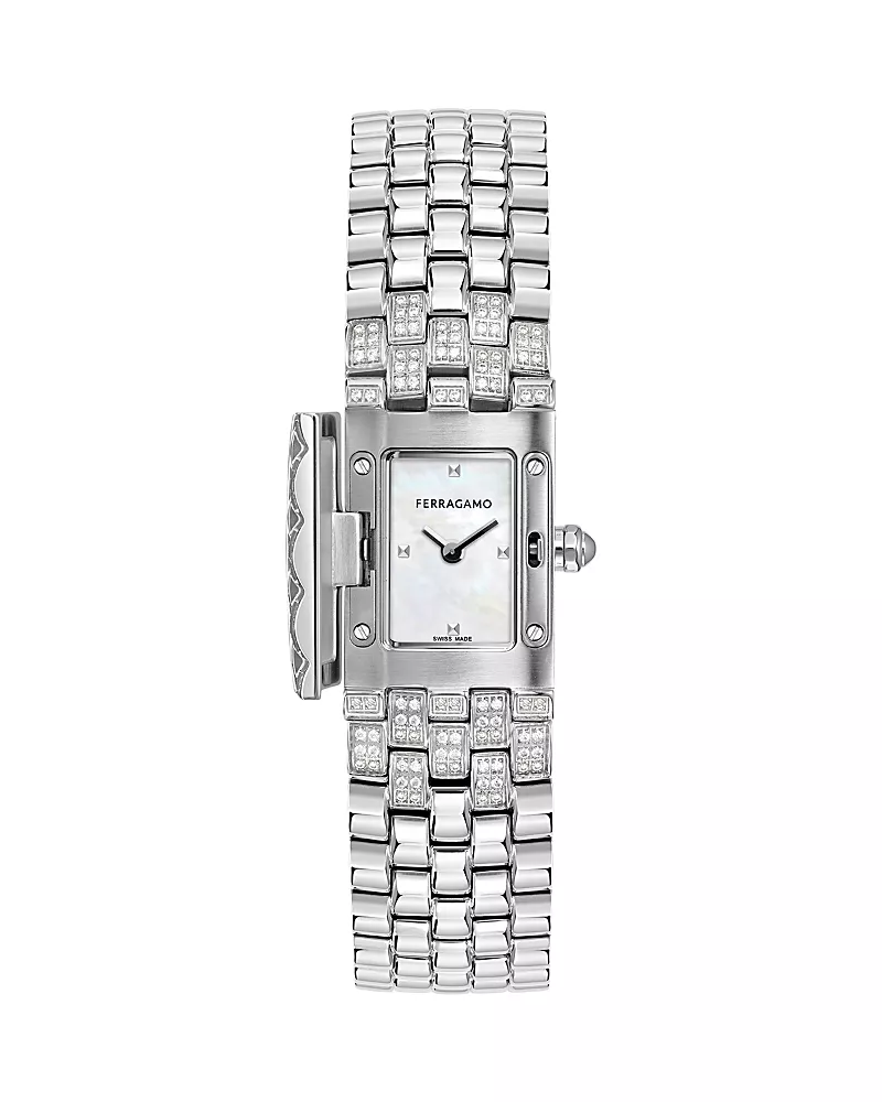 Ferragamo Secret Diamond Watch, 19mm x 30mm