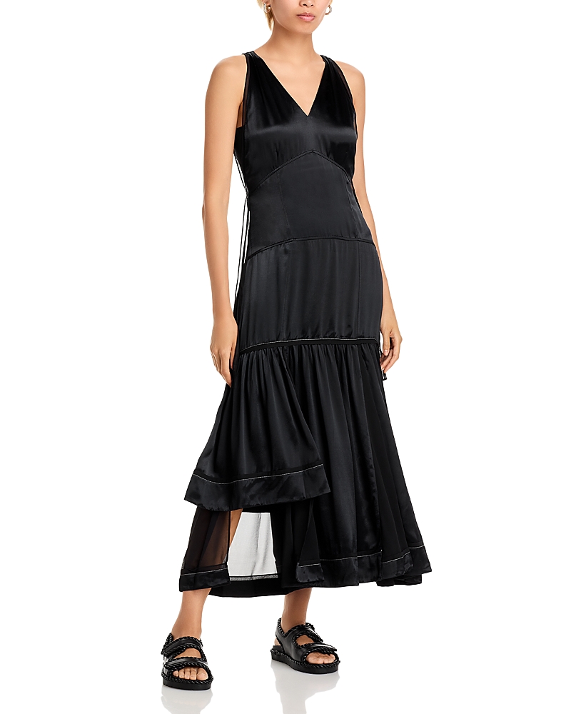 3.1 Phillip Lim Liquid Satin Tiered Gown