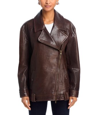Thandie Leather Dickey Jacket