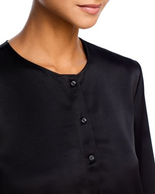 Crewneck Button Front Cardigan