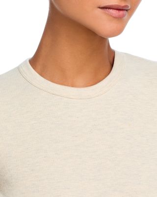 Kelly Ribbed Tee & Kelly Fine Rib Snap Front Cardigan