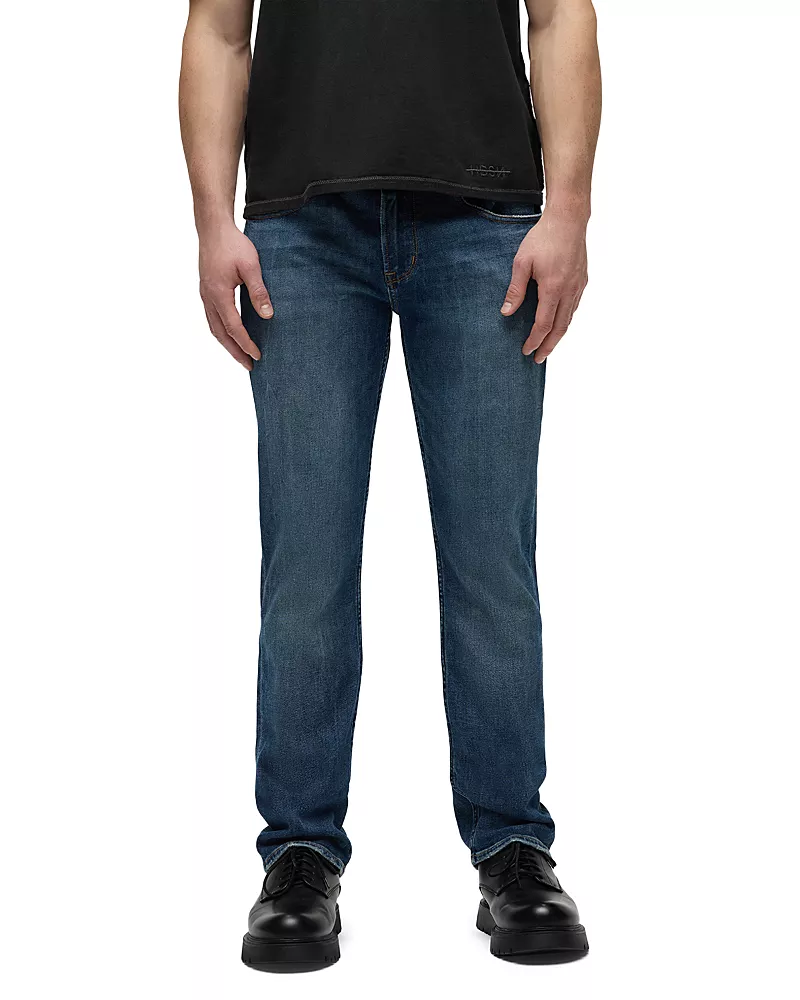 Hudson Byron Relaxed Fit Slim Straight Leg Jeans in Blue Mountain