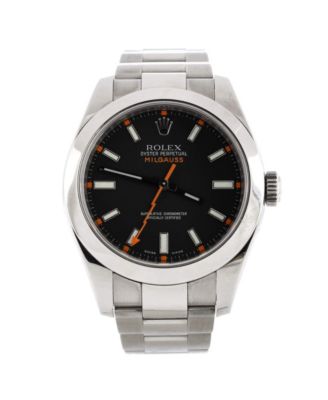 Pre-Owned Rolex - Oyster Perpetual Milgauss Automatic Watch in Stainless Steel 40mm