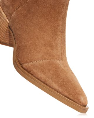 Women's Dart Pointed Toe Block Heel Ankle Boots