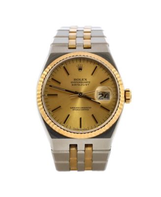 Pre-Owned Rolex - Oyster quartz Date just Watch in Stainless Steel and Gold 36mm