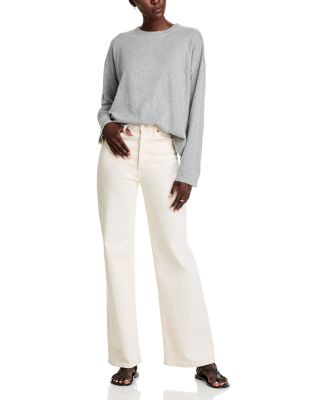 Crewneck Boxy Long Sleeve Top