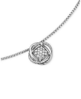 Infinity Pendant Necklace with Diamonds