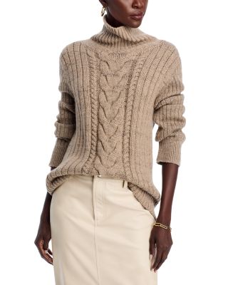 Lafayette 148 New York - Cashmere Turtleneck Cable Knit Sweater