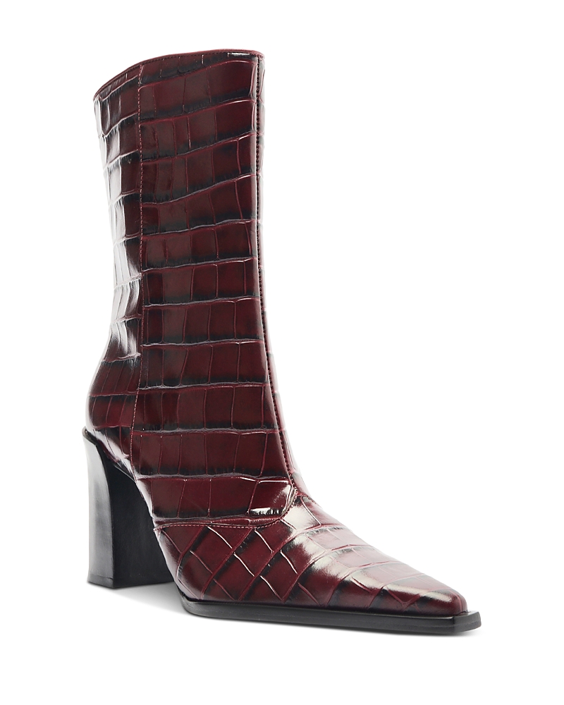 Schutz Raffaela Pointed Toe Bootie In Red