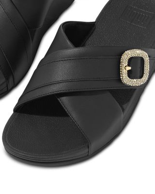 Women&#39;s Lulu Crystal Buckle Sandals
