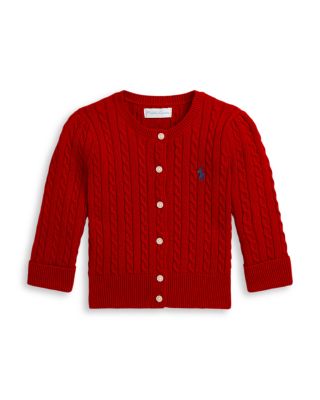 Ralph Lauren - Girls' Cotton Mini Cable Knit Cardigan - Baby