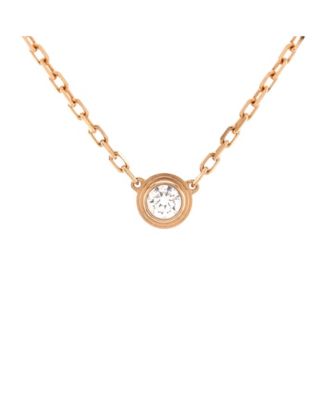 Pre-Owned Cartier - Small Cartier D'Amour Pendant Necklace 18K Rose Gold with Diamond