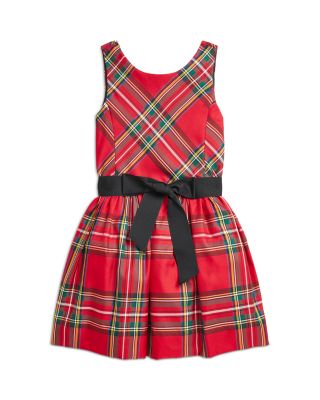 Ralph Lauren - Girls' Plaid Twill Dress - Little Kid, Big Kid