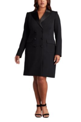 Plus McKay Double-Breasted Coat Dress