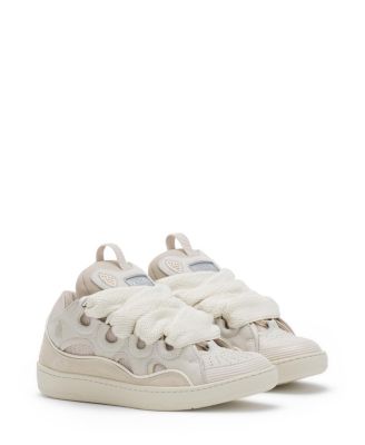 Lanvin - Women's Leather Curb Sneakers