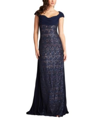 Merced Sequin Embroidered Gown
