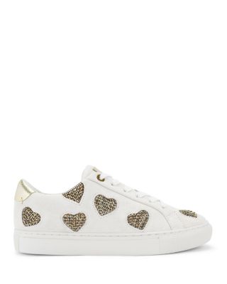 KURT GEIGER LONDON - Women's Lane Love Studded Heart Sneakers