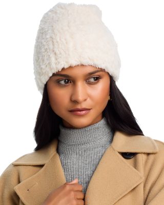 Echo Plush Faux Fur Beanie