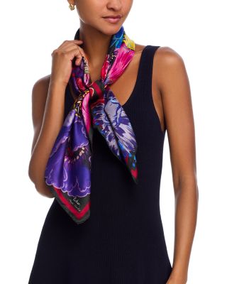 Echo - Magic Garden Silk Square Scarf