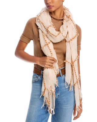 Echo Faux Fur Plaid Wrap