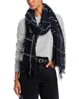 Echo Faux Fur Plaid Wrap