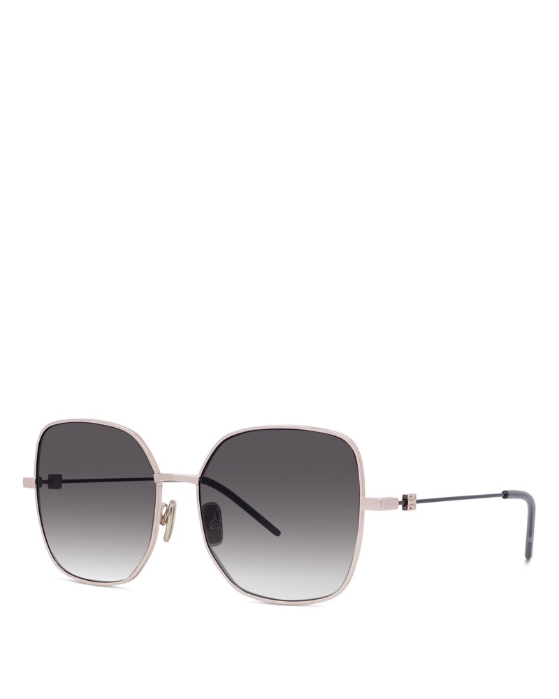 Givenchy Gv Speed Square Sunglasses, 58mm in Gold/Gray Gradient