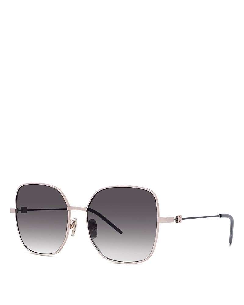 Givenchy Gv Speed Square Sunglasses, 58mm In Gold/gray Gradient