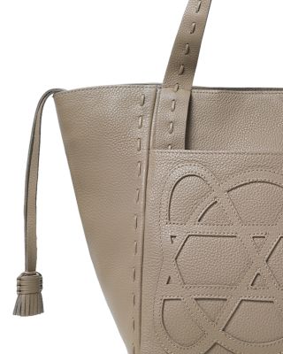 Cleo Grained Leather Tote Bag